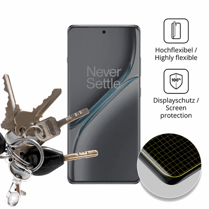 dipos Displayschutz für oneplus15r, mit Blickschutzfilter und perfekter Passform auch für die Rundungen