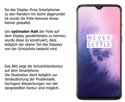 Blickschutzfolie für OnePlus 7 matt Schutzfolie Privacy