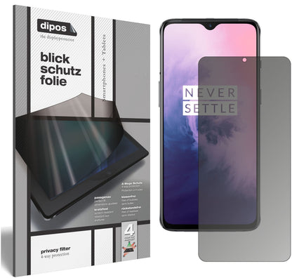 Blickschutzfolie für OnePlus 7 matt Schutzfolie Privacy