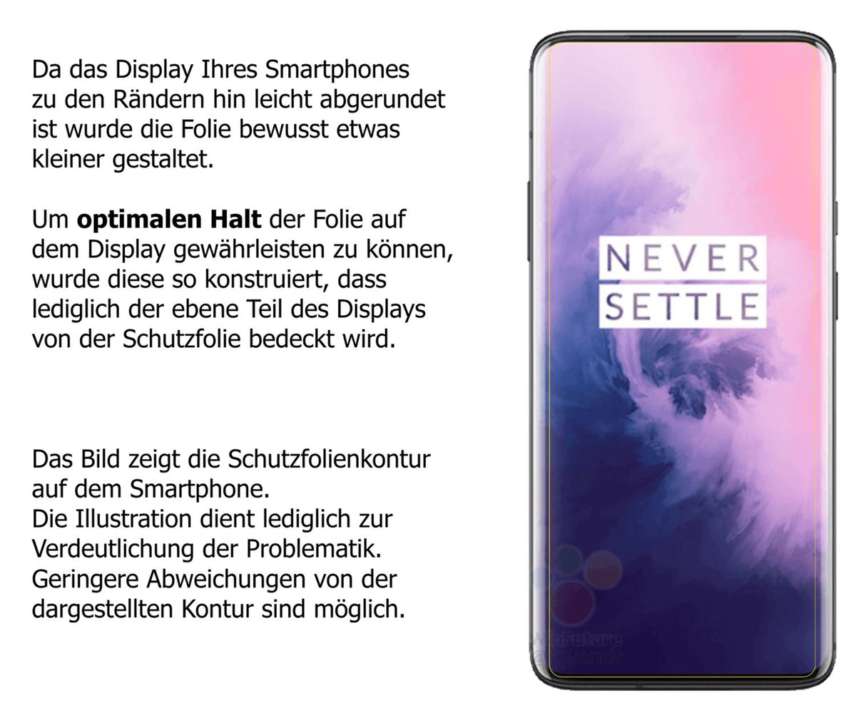 6x Schutzfolie klar für OnePlus 7T Pro McLaren Edition Display-Schutzfolie (3x Vorderseite + 3x Rückseite)