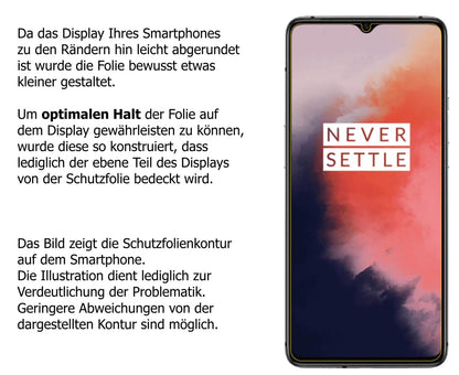 2x 9H Schutzfolie matt für OnePlus 7T Panzerfolie