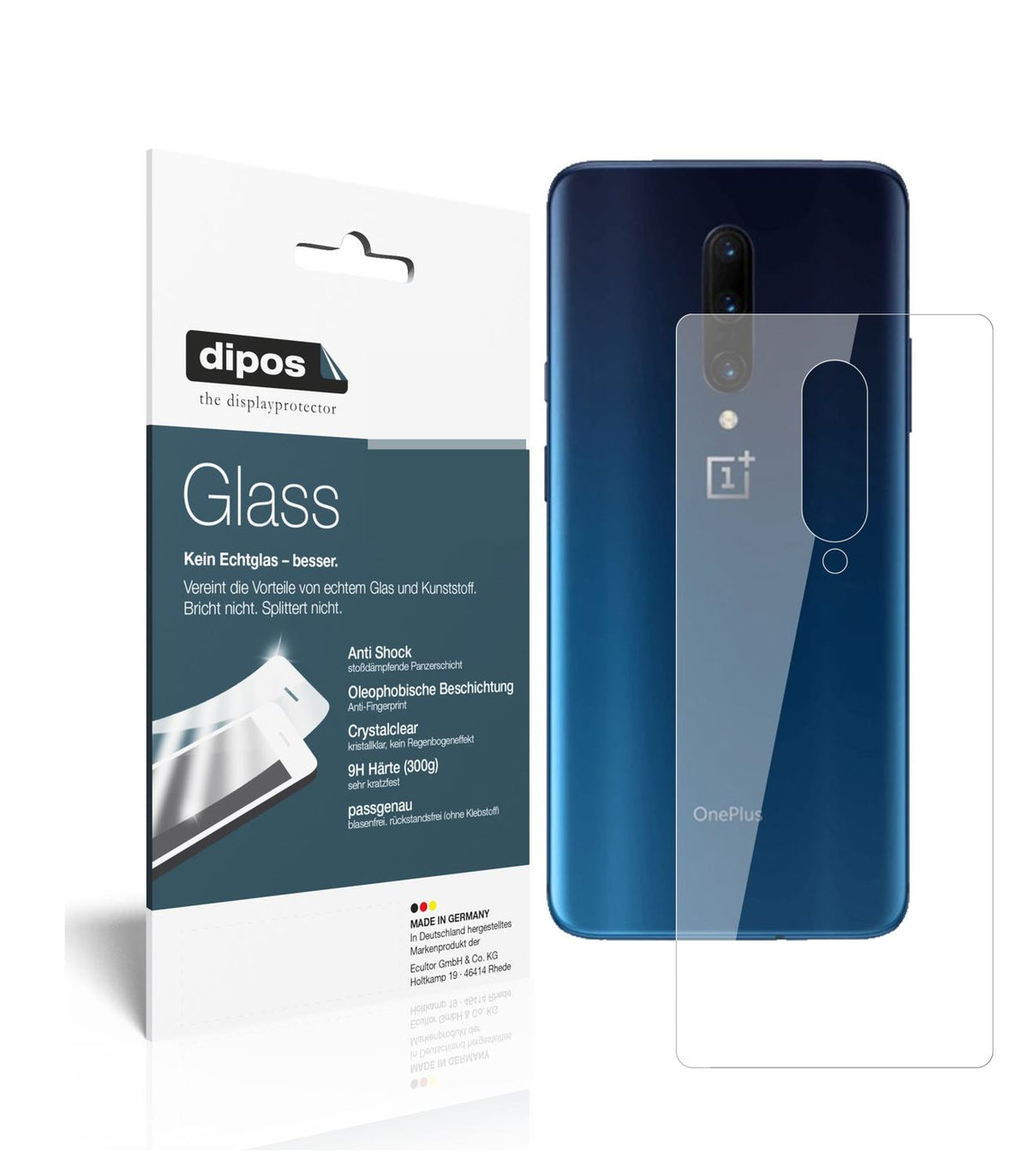 Perfekte Passform und ultimative Qualität: Unser 9H Panzerglas bietet Schutz für OnePlus-7T Pro McLaren Edition Rückseite