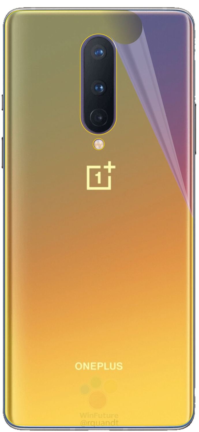 3x 3D Full Cover Schutzfolie für OnePlus 8 Rückseite