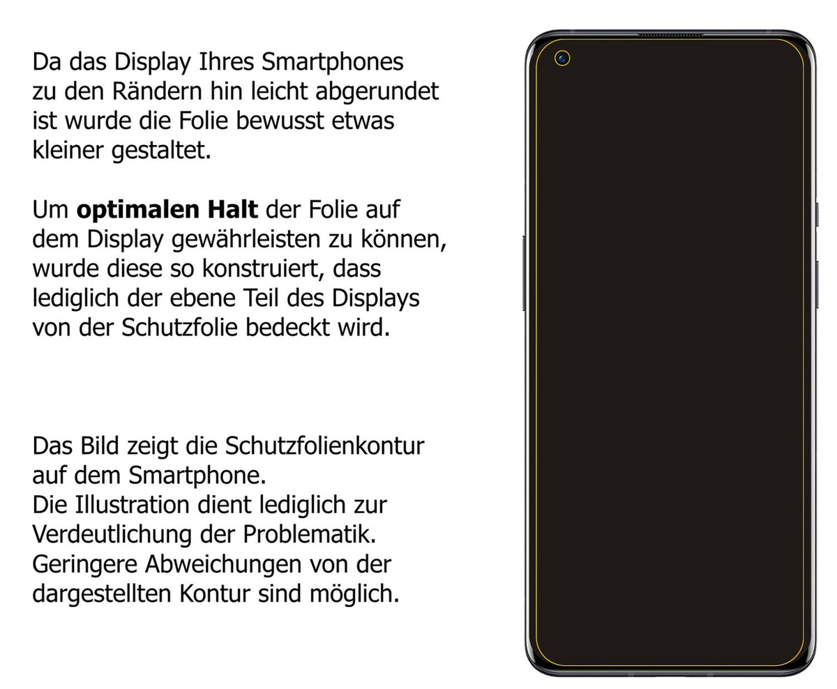 1x 9H Schutzfolie matt für OnePlus 9 Panzerfolie
