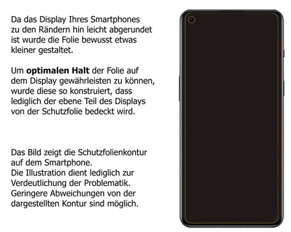 Dünne und klare Folie passend zugeschnitten für OnePlus 9RT