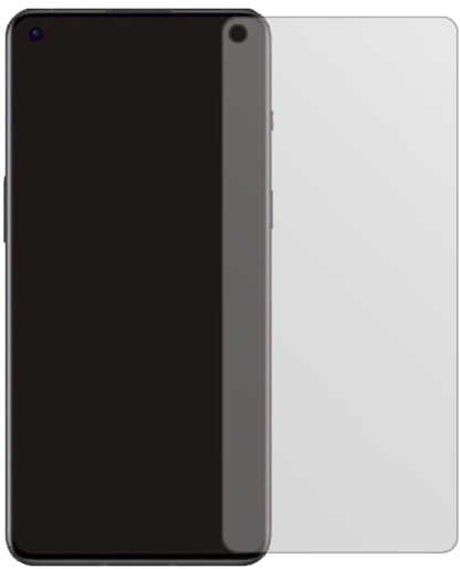 OnePlus9RT mit aufgebrachter dipos Displayschutzfolie, die lästige Fingerabdrücke minimiert