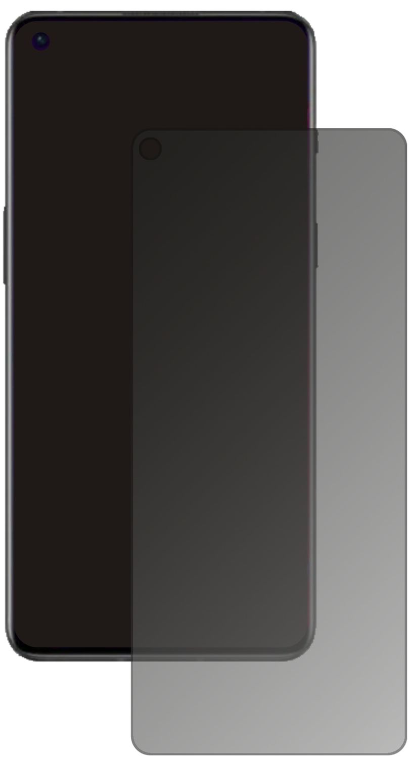 OnePlus9RT mit aufgebrachtem dipos Displayschutz, der seitliche Einblicke blockiert