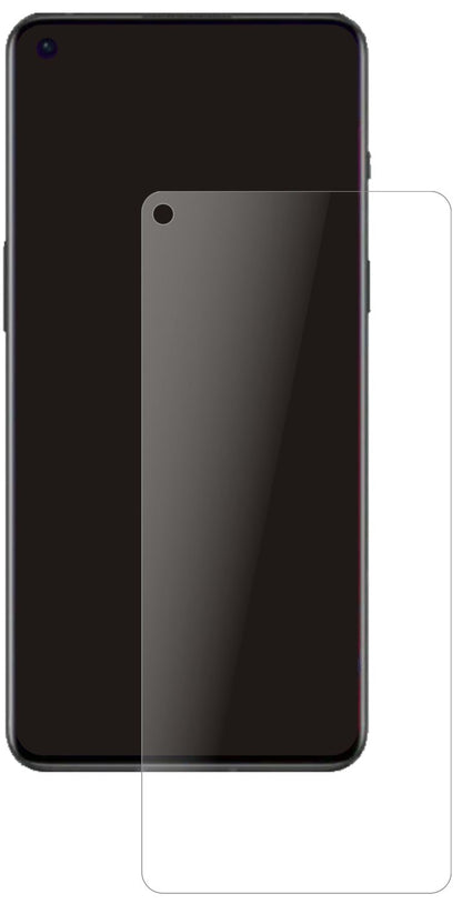 OnePlus9RT mit aufgebrachter dipos Panzerfolie, die lästige Fingerabdrücke minimiert