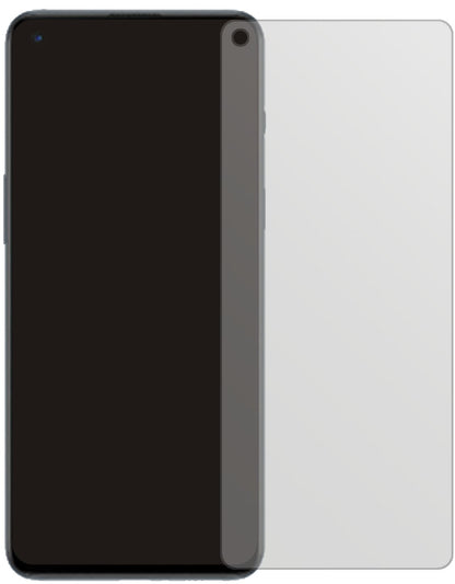 OnePlusNord 2 mit aufgebrachter dipos Displayschutzfolie, die lästige Fingerabdrücke minimiert