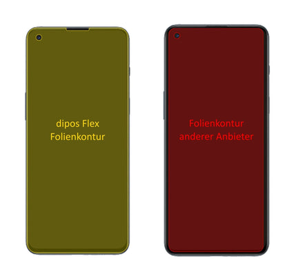 2x 3D Full Cover Schutzfolie für OnePlus Nord 2