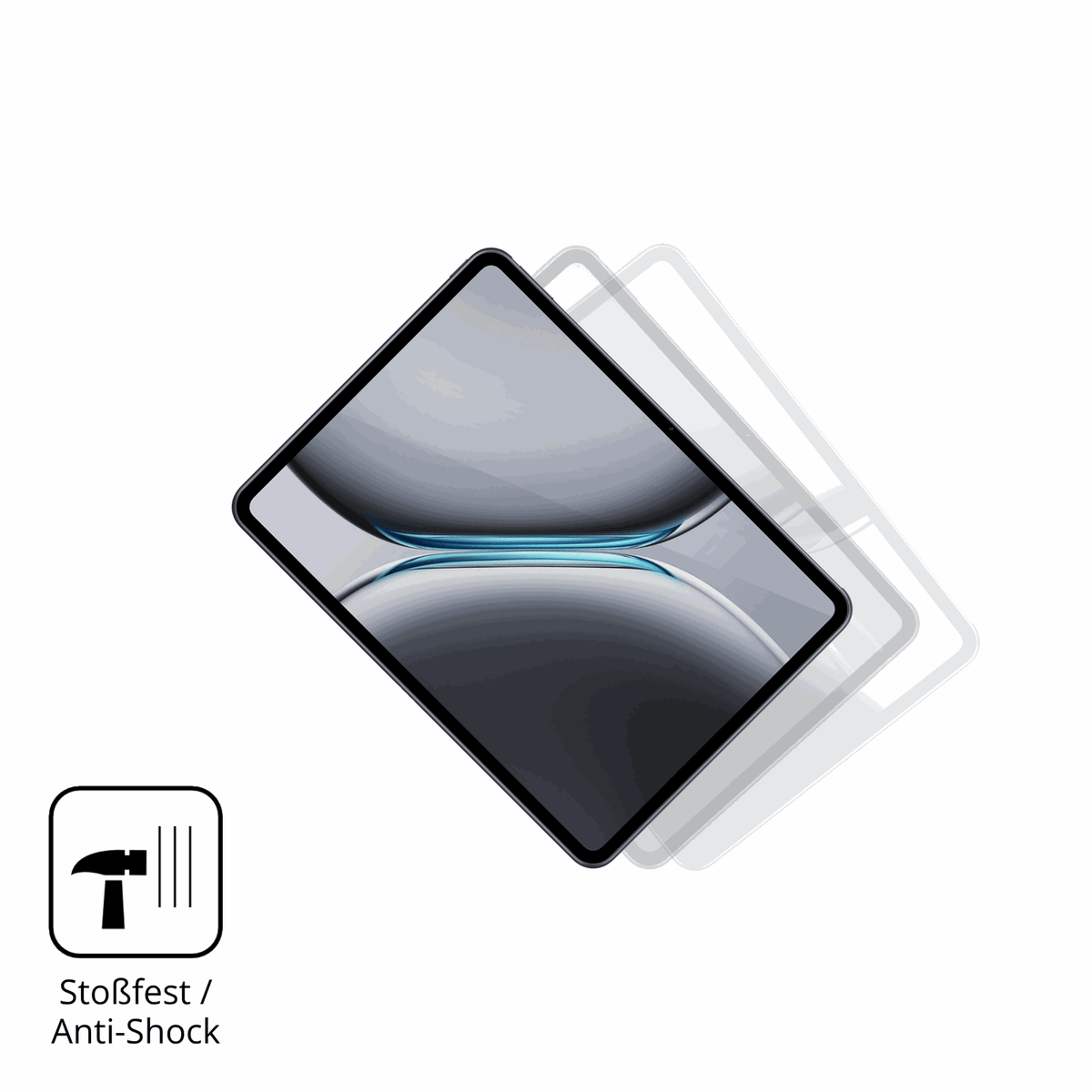 Schutz gegen Kratzer auf dem OnePlus Pad Go 2 Glas durch Schlüssel, Stöße gegen die Tischkante oder Stürze