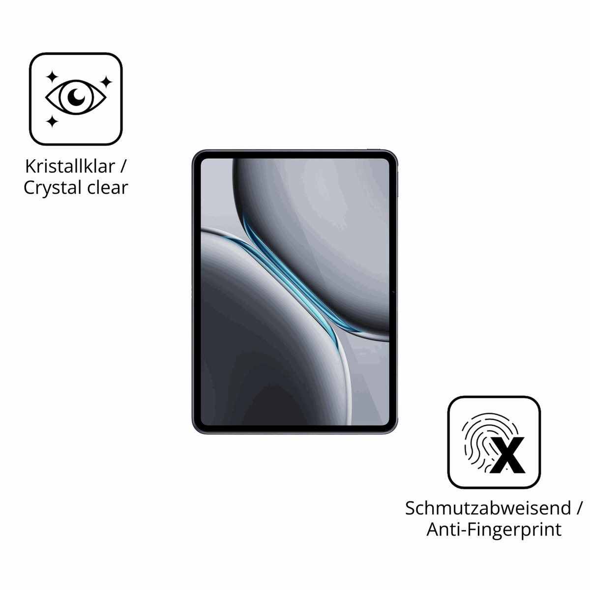 Flexible TPU-Folie passend zugeschnitten für OnePlus Pad Go 2, vollständige Abdeckung