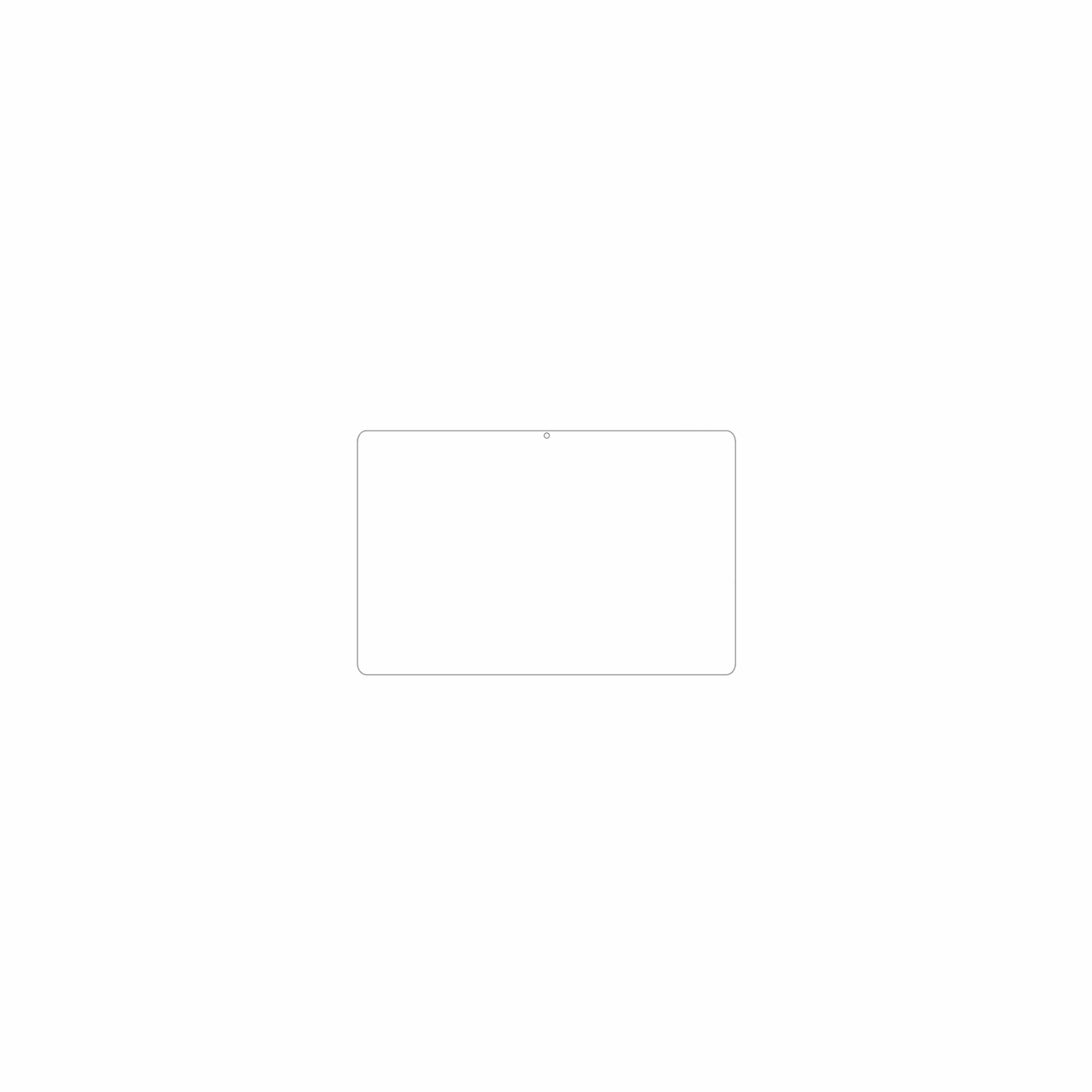 dipos Displayschutz für onepluspad lite, mattierte Oberfläche, geringe Dicke und perfekte Passform