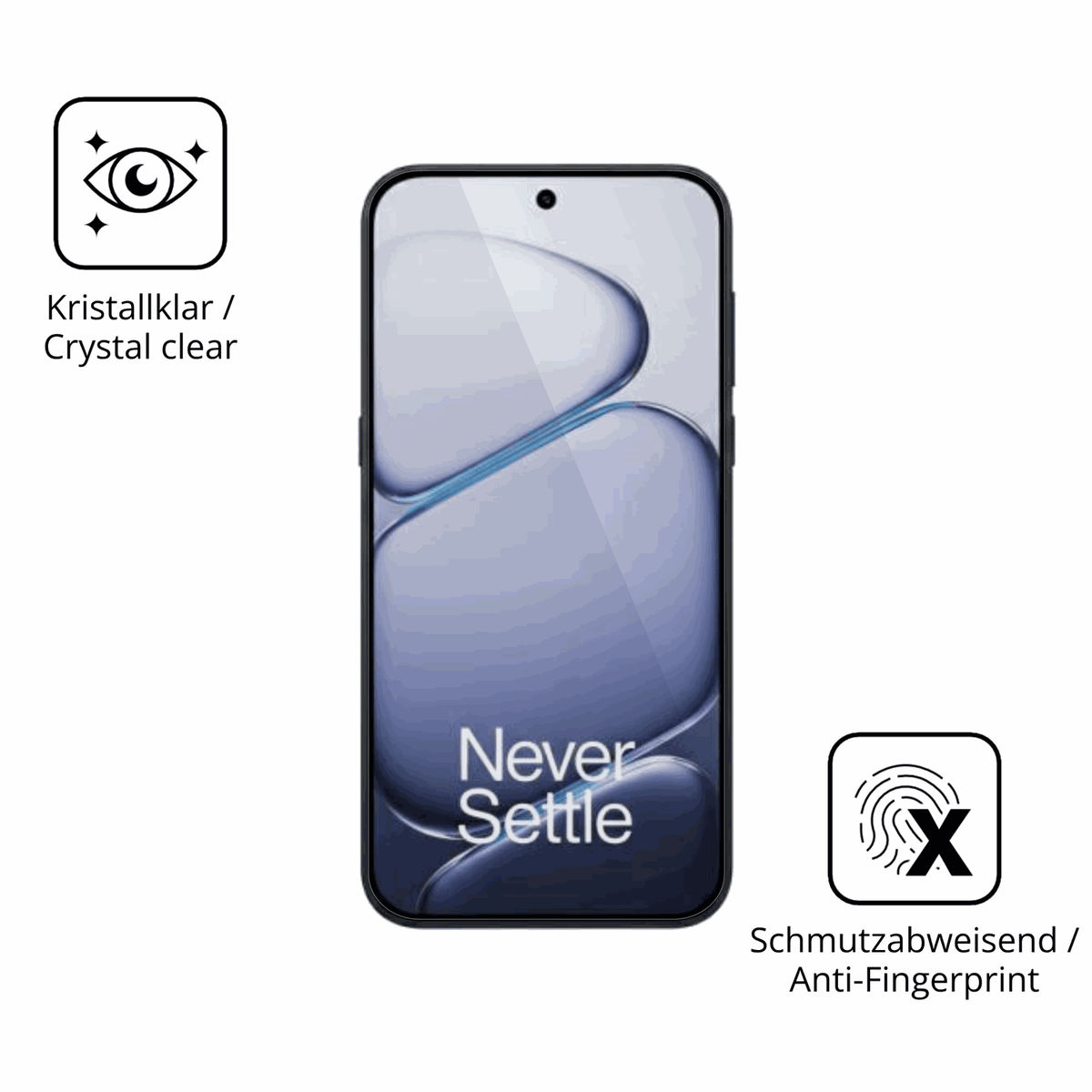 Flexible TPU-Folie passend zugeschnitten für OnePlus Turbo 6V, vollständige Abdeckung