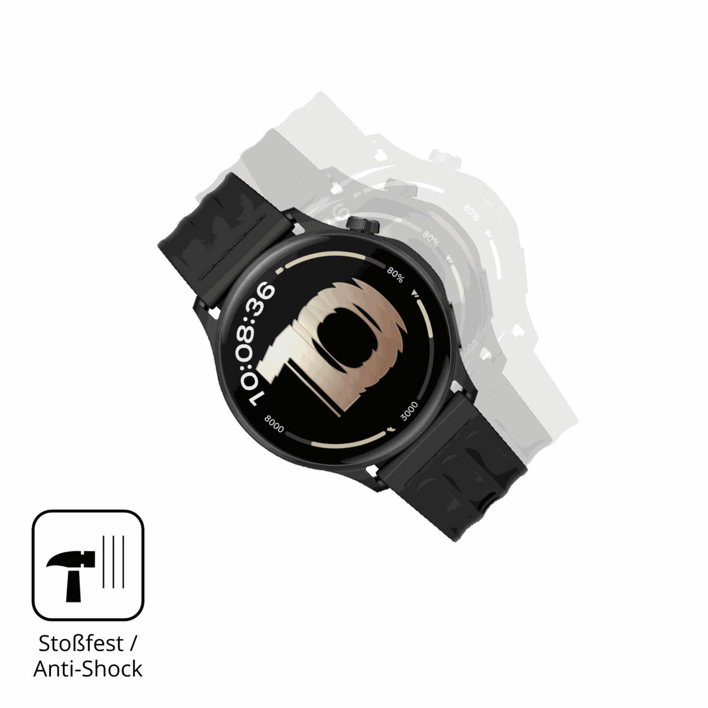 Schutz gegen Kratzer auf dem OnePlus Watch Lite Glas durch Schlüssel oder Ähnliches