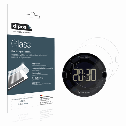 Klare Displayschutzfolie von dipos passend für OOONO P-Disc NO3, 9H kratzfest und blasenfrei montiert