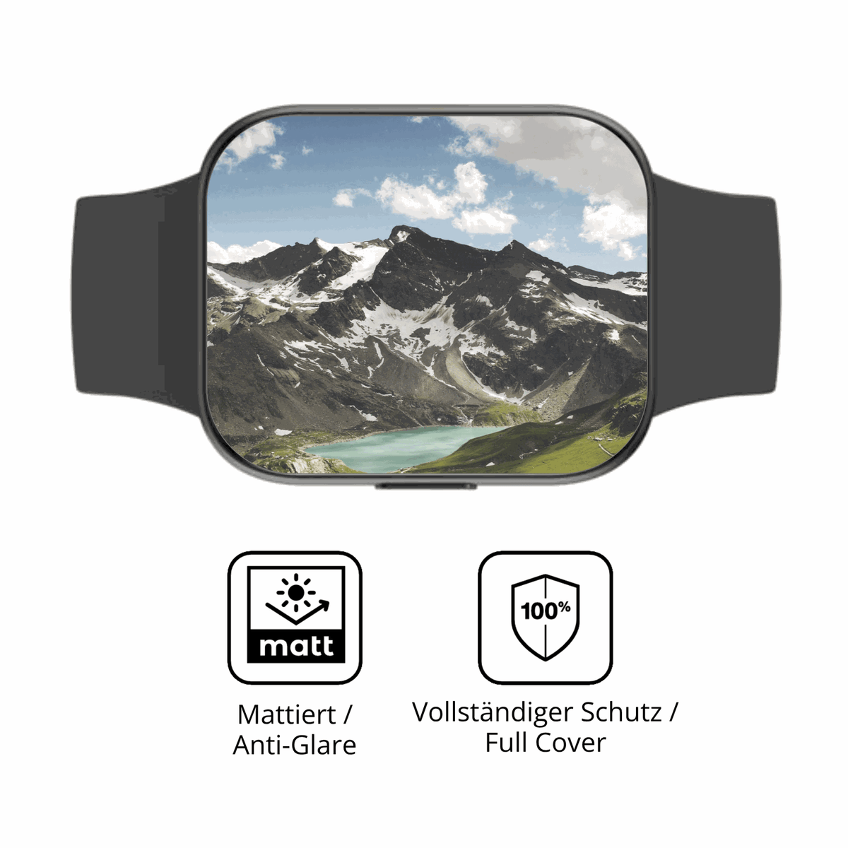 Flexible TPU-Folie passend zugeschnitten für OOQE Watch 2, vollständige Abdeckung