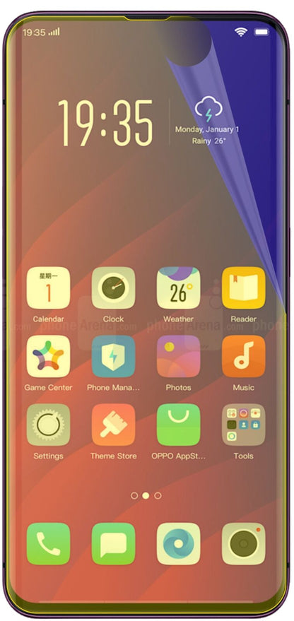 dipos Displayschutz für Oppo Find X, transparente Oberfläche, geringe Dicke und perfekte Passform