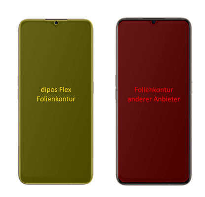 OppoA11 mit aufgebrachter dipos Displayschutzfolie, glasklare Darstellung ohne Einschränkungen