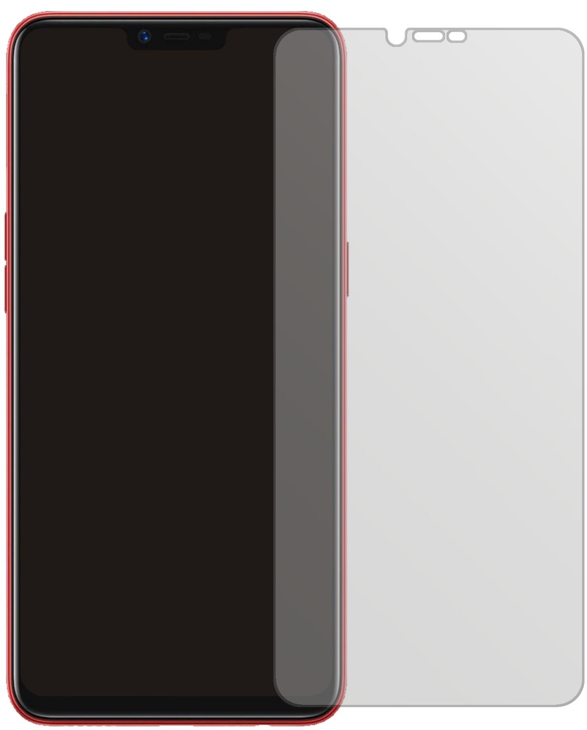 2x Schutzfolie matt für OPPO A3S Display-Schutzfolie