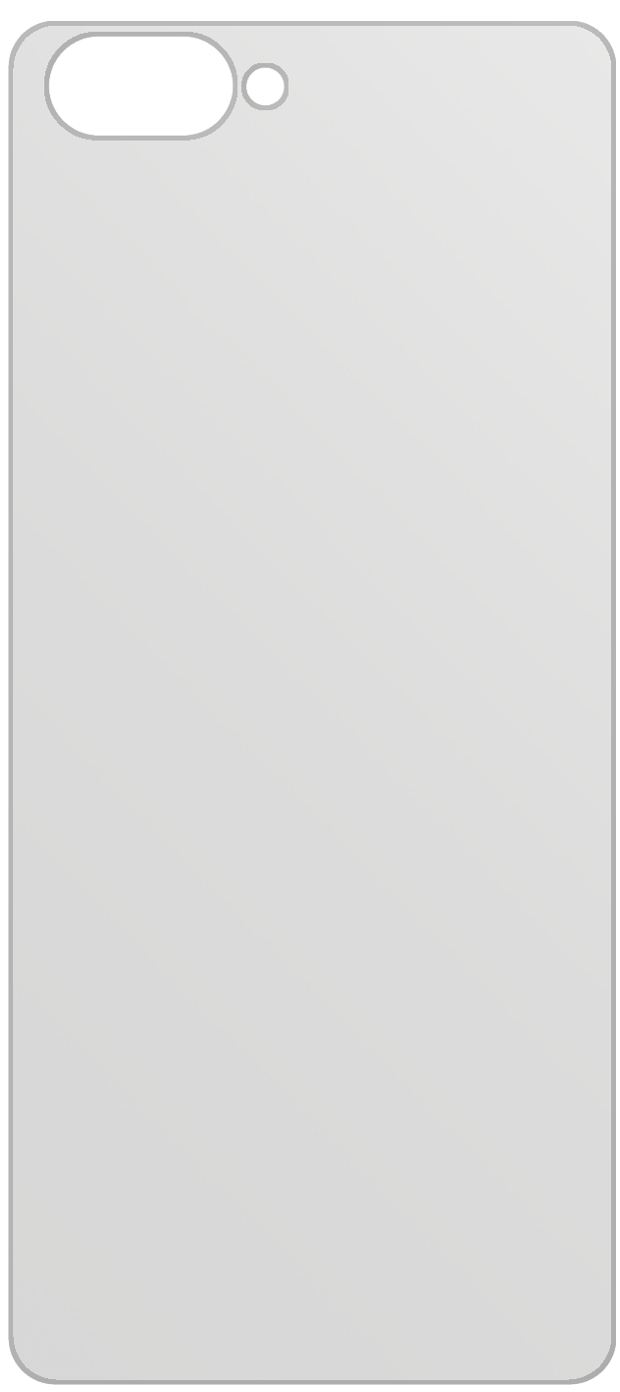 dipos Displayschutz für OPPO A3S Rückseite, mattierte Oberfläche, geringe Dicke und perfekte Passform