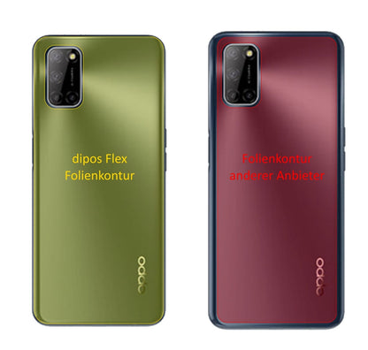 2x 3D Full Cover Schutzfolie für Oppo A72 Rückseite