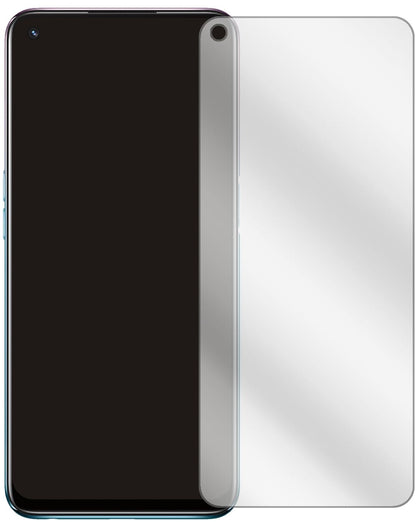 OppoA54 5G mit aufgebrachter dipos Displayschutzfolie, glasklare Darstellung ohne Einschränkungen