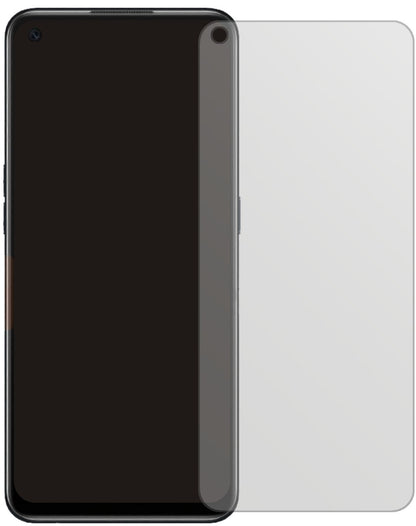 OppoA55s mit aufgebrachter dipos Displayschutzfolie, die lästige Fingerabdrücke minimiert