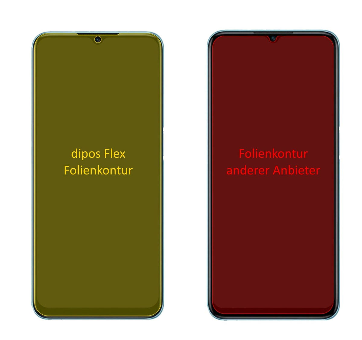 3x 3D Full Cover Schutzfolie für Oppo A56
