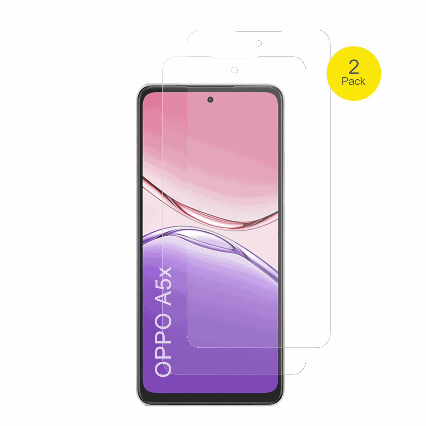 OppoA5x mit aufgebrachter dipos Flex Schutzfolie, glasklare Darstellung ohne Einschränkungen