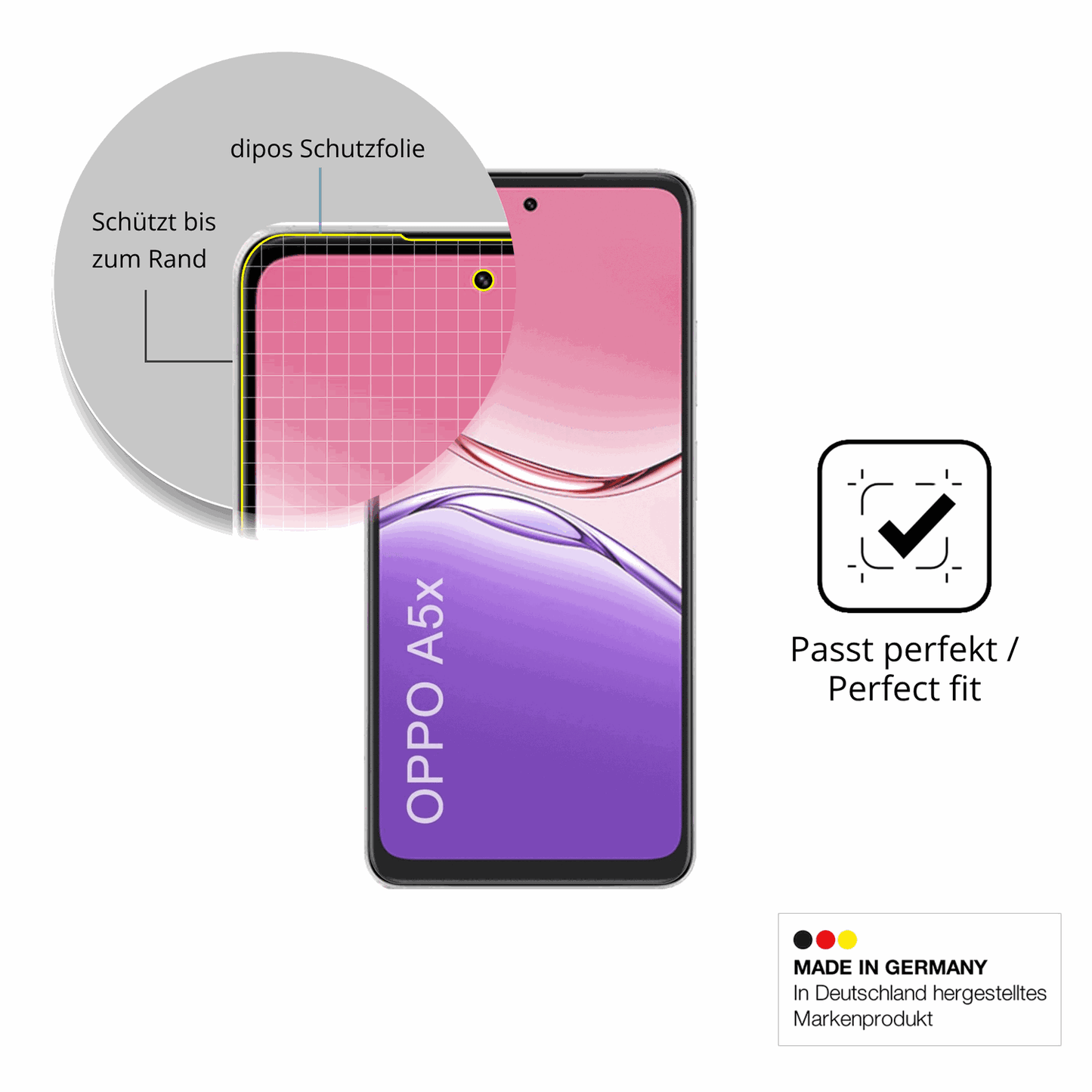 Besonders flexibler Displayschutz mit Anti-Shock-Schicht im Materialmix
