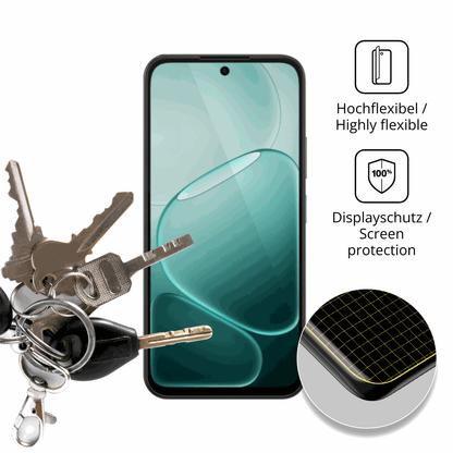dipos Displayschutz für Oppo A6c, transparente Oberfläche, geringe Dicke und perfekte Passform
