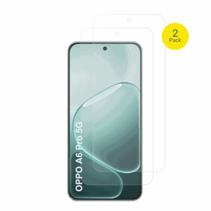 OppoA6i Plus 5G mit aufgebrachter dipos Flex Schutzfolie, glasklare Darstellung ohne Einschränkungen