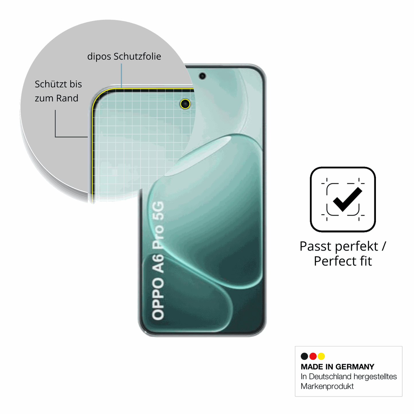Besonders flexibler Displayschutz mit Anti-Shock-Schicht im Materialmix