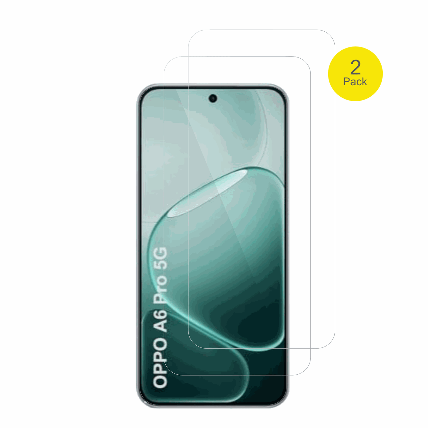 OppoA6i Plus 5G mit aufgebrachter dipos Displayschutzfolie, glasklare Darstellung ohne Einschränkungen
