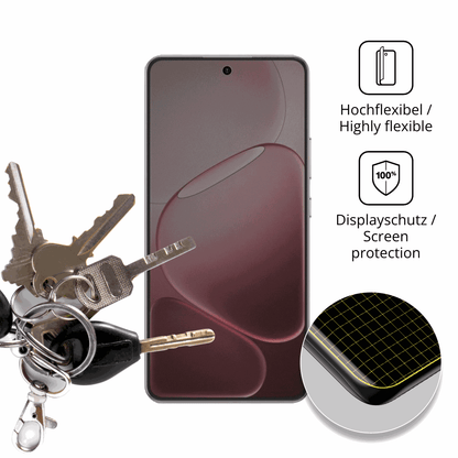 dipos Displayschutz für Oppo A6L, mit Blickschutzfilter und perfekter Passform auch für die Rundungen