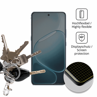 dipos Displayschutz für Oppo A6 Max, mit Blickschutzfilter und perfekter Passform auch für die Rundungen