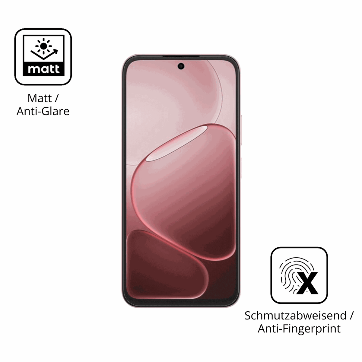 Dünne und entspiegelnde Folie passend zugeschnitten für Oppo A6s