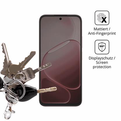 dipos Displayschutz für Oppo A6s, mattierte Oberfläche, Blickschutzfilter und perfekter Passform