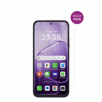 OppoA6t mit aufgebrachter dipos Displayschutzfolie, glasklare Darstellung ohne Einschränkungen