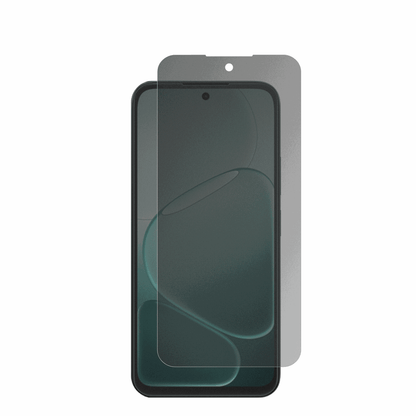 OppoA6v mit aufgebrachter dipos Flex Schutzfolie, die seitliche Einblicke blockiert