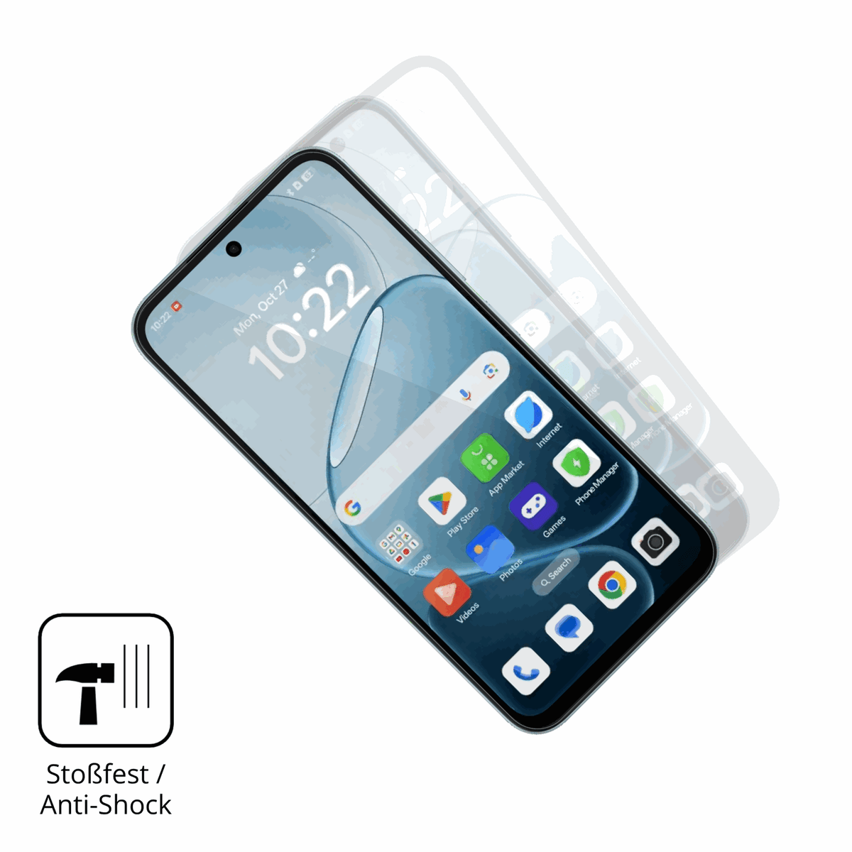 Schutz gegen Kratzer auf dem Oppo A6x Glas durch Schlüssel oder Ähnliches