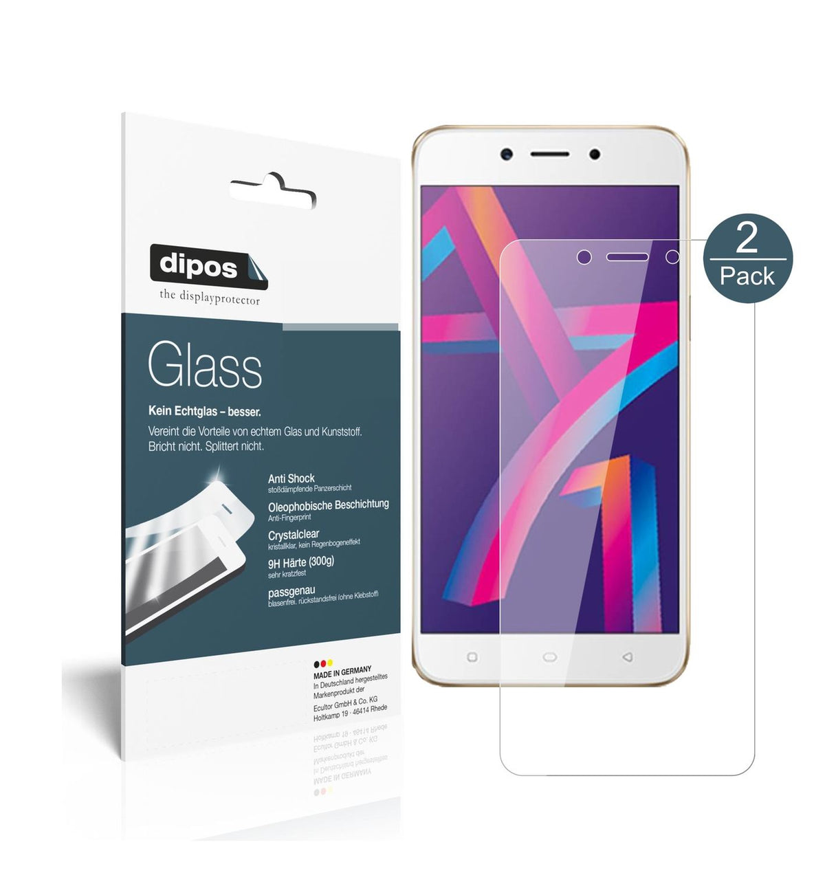 Perfekte Passform und ultimative Qualität: Unser 9H Panzerglas bietet Schutz für Oppo-A71 2018