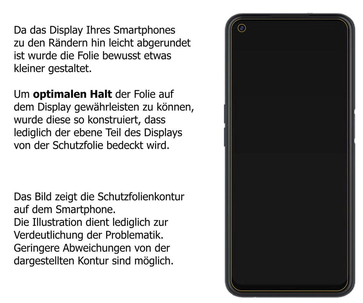 1x 9H Schutzfolie für Oppo A72 Panzerfolie