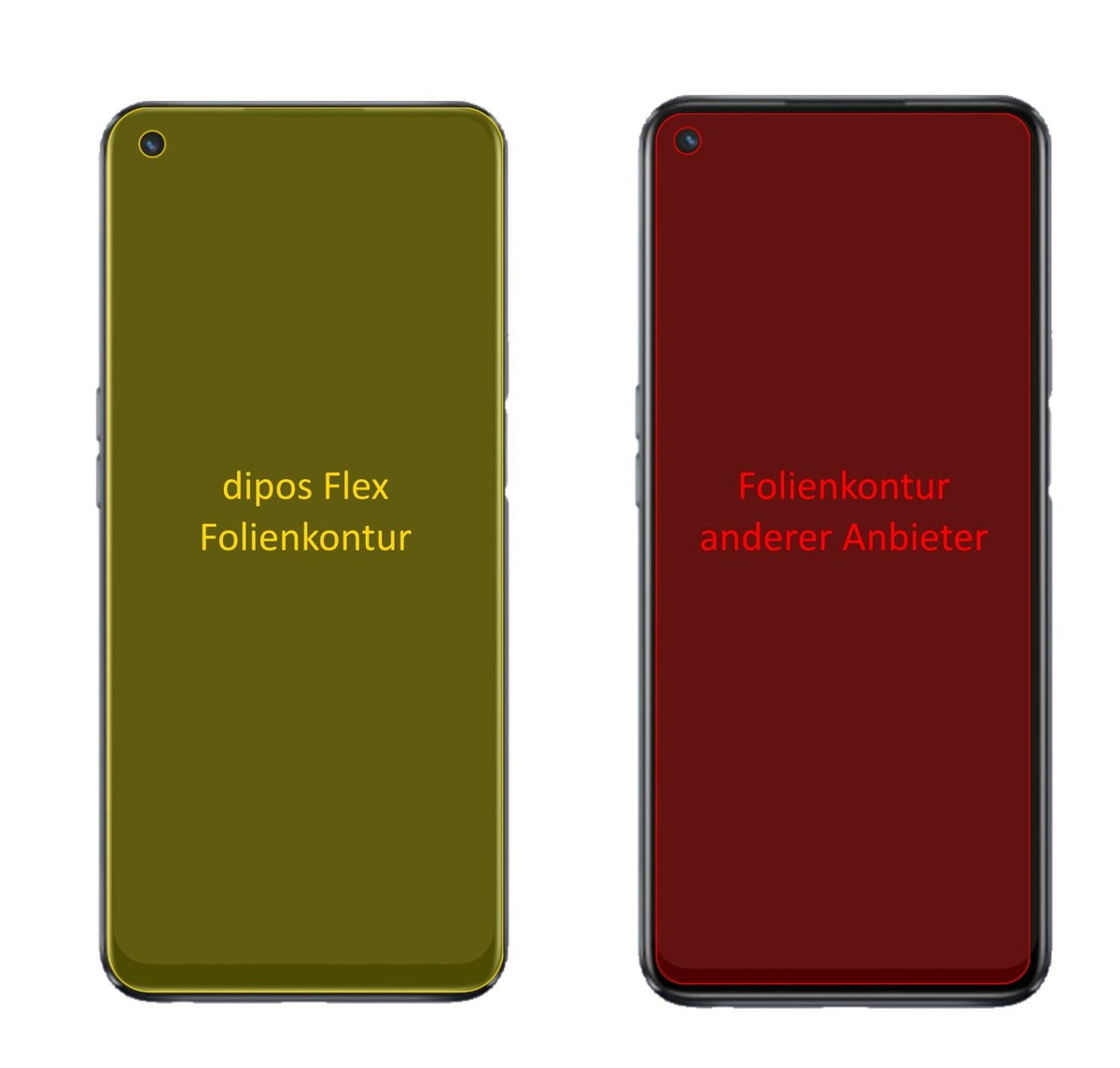 3x 3D Full Cover Schutzfolie für Oppo A93s 5G