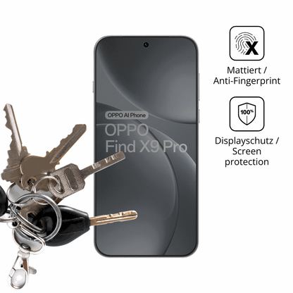 dipos Displayschutz für oppofind x9 pro 5g, mattierte Oberfläche, Blickschutzfilter und perfekter Passform