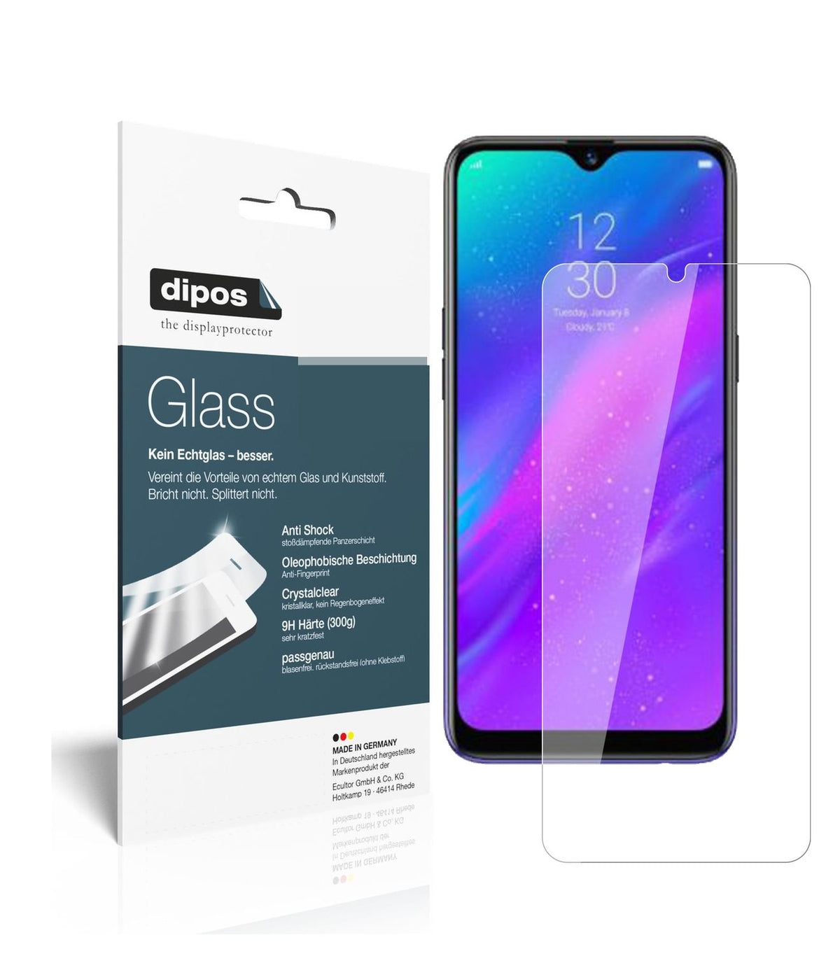 Perfekte Passform und ultimative Qualität: Unser 9H Panzerglas bietet Schutz für Oppo-Realme 3 Pro