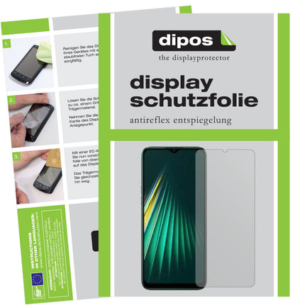 Matte Displayschutzfolie von dipos passend für Oppo Realme Narzo 10A, präziser Zuschnitt und blasenfrei montiert