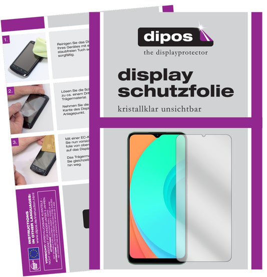 Klare Displayschutzfolie von dipos passend für Ucani S60K 1.83, 100% Displayabdeckung und blasenfreie Montage