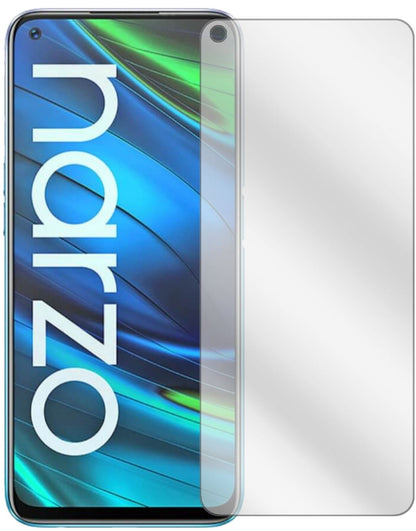 OppoRealme Narzo 20 Pro mit aufgebrachter dipos Displayschutzfolie, glasklare Darstellung ohne Einschränkungen